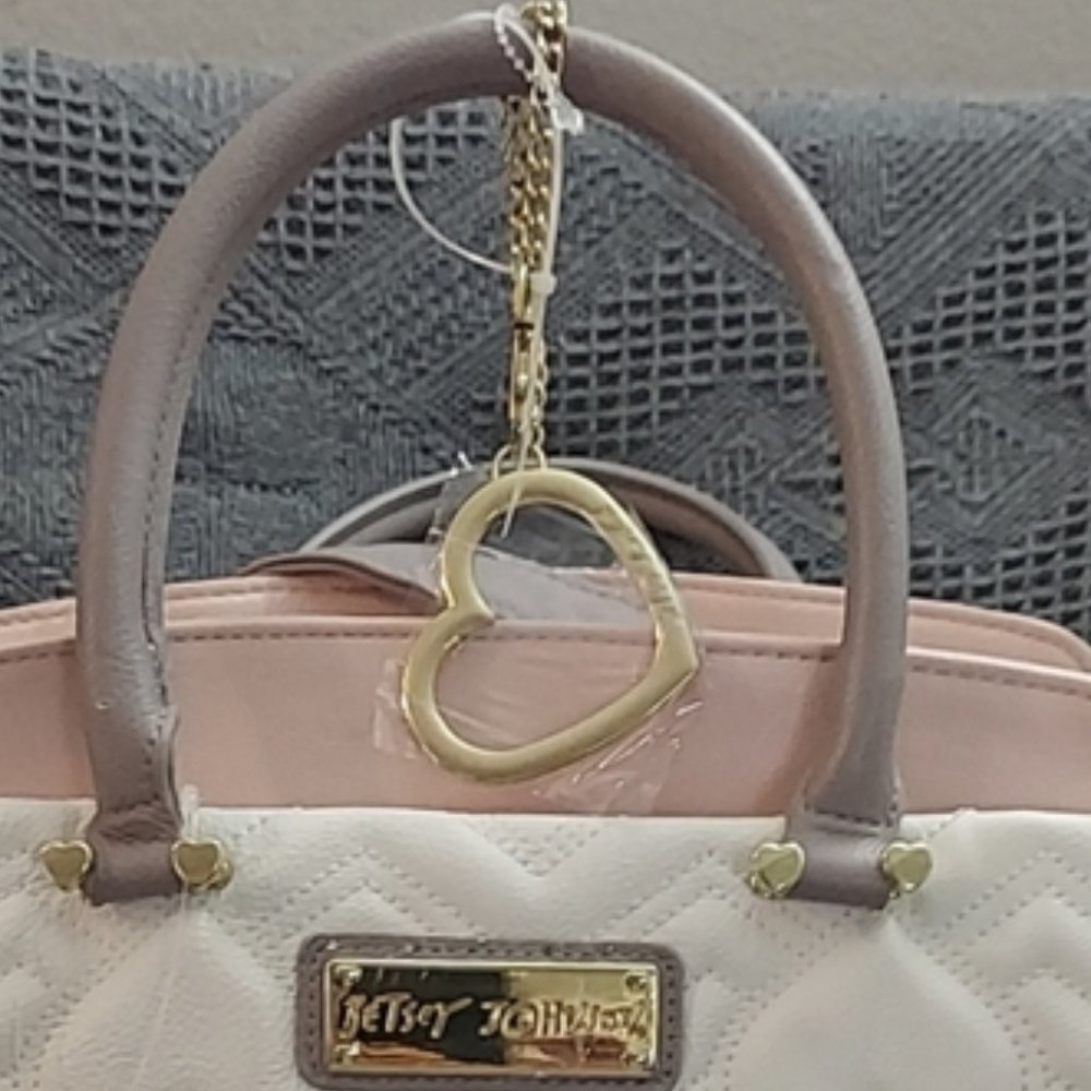 NWT Betsey Johnson TRIPLE ENTRY SATCHEL - Picture 8 of 8